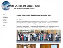 Tablet Screenshot of climateandhealth.net